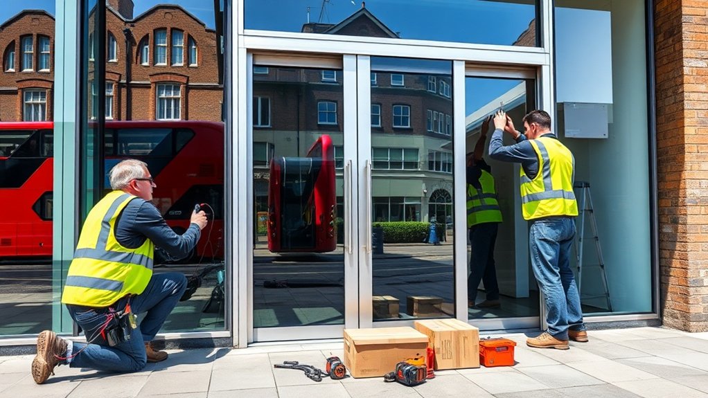 Automatic Door Installation Archway