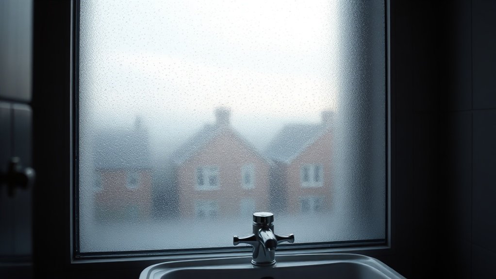 Bathroom Frosted Glass Archway