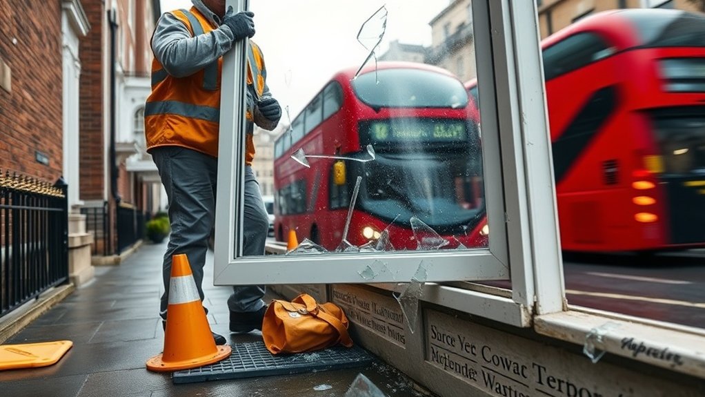 Broken Glass Replacement Archway