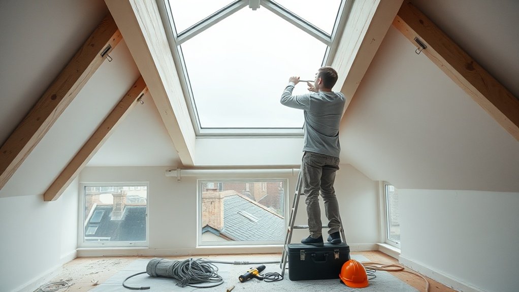 Electric Skylight Installation Archway