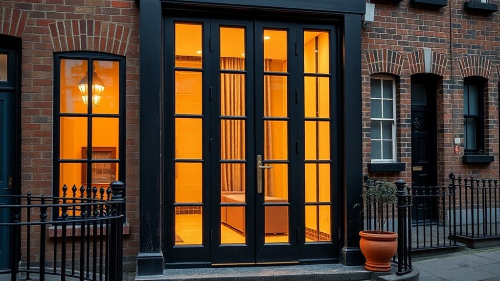 Glass Panel Doors Archway