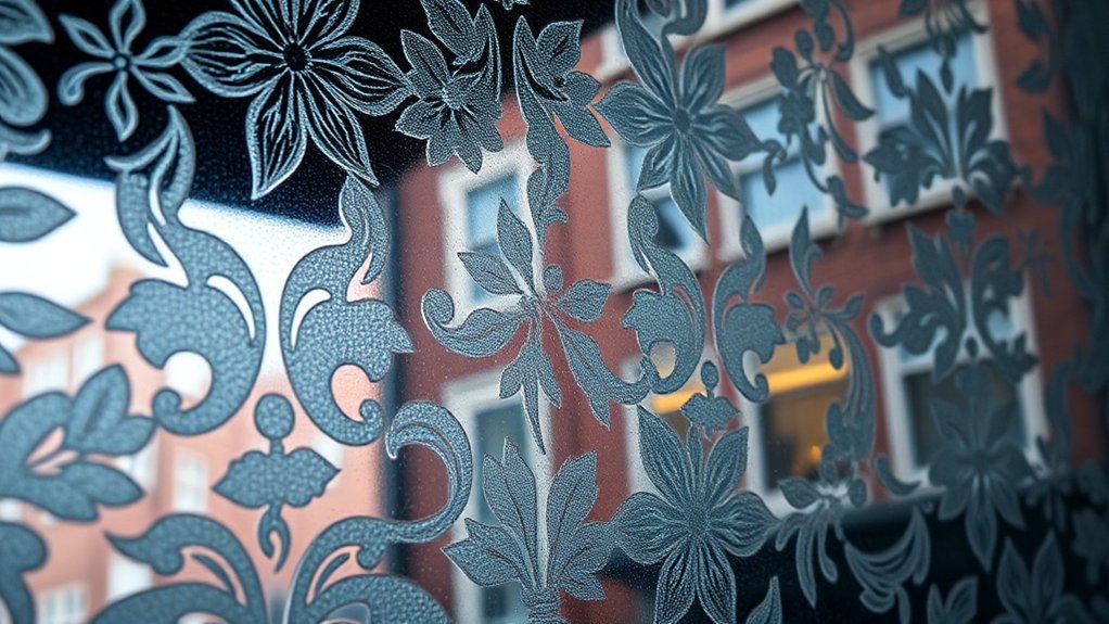 Patterned Decorative Glass Archway