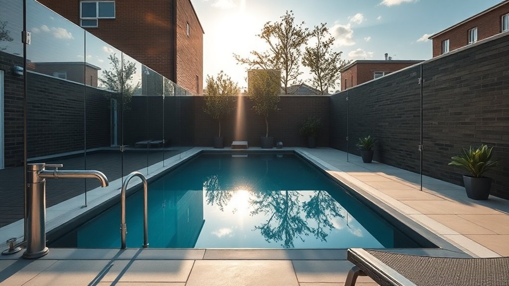 Pool Glass Fencing Archway