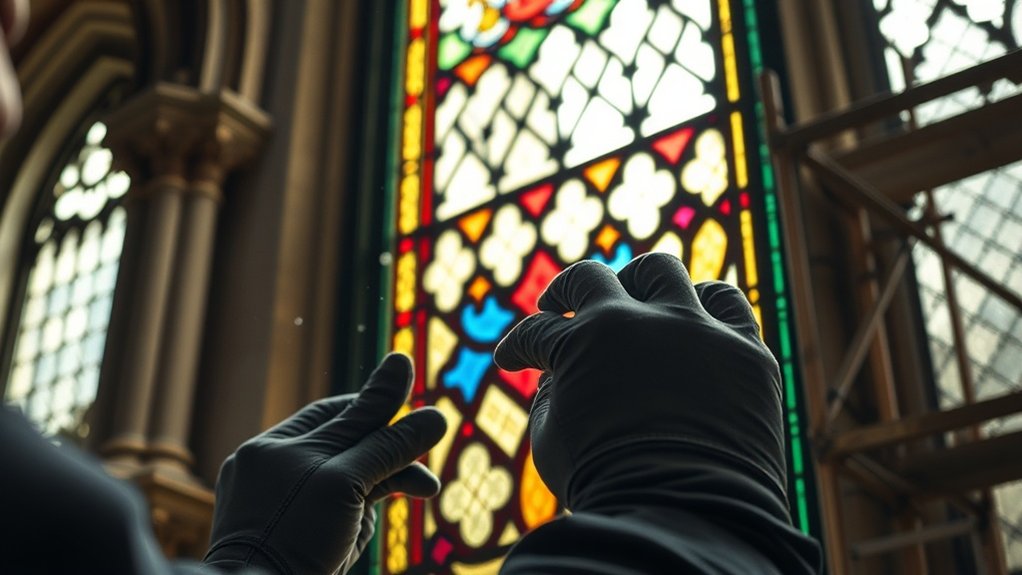 Stained Glass Repair Archway