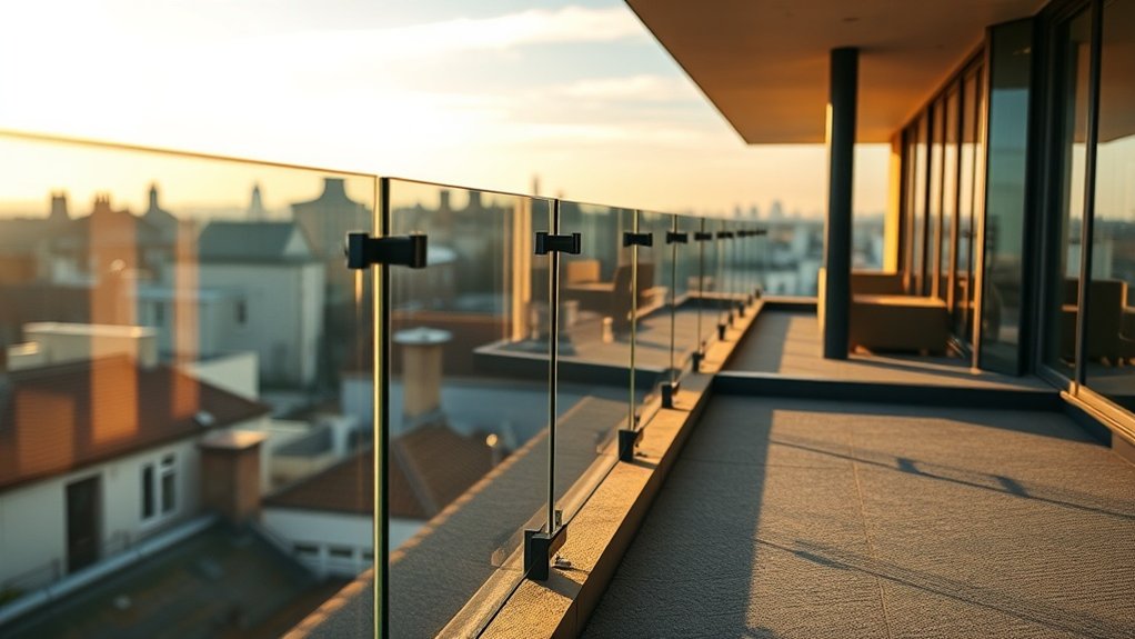 Terrace Glass Balustrades Archway