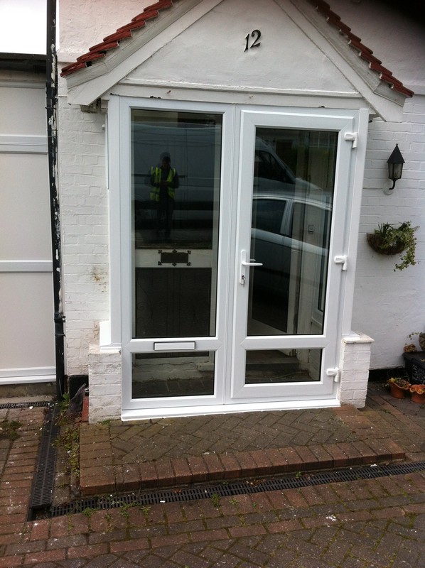 uPVC French doors fitted as front entrance in Archway